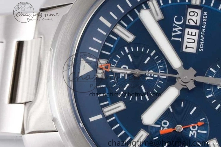 MIROTIME 0427 Aquatimer Chrono SS V6SF 1:1 Best Edition Blue Dial on SS Bracelet A Modern 7032